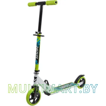 Самокат Novatrack Jungle Steel 145S.JUNGLE.WGN9 (белый/зеленый, 2019)